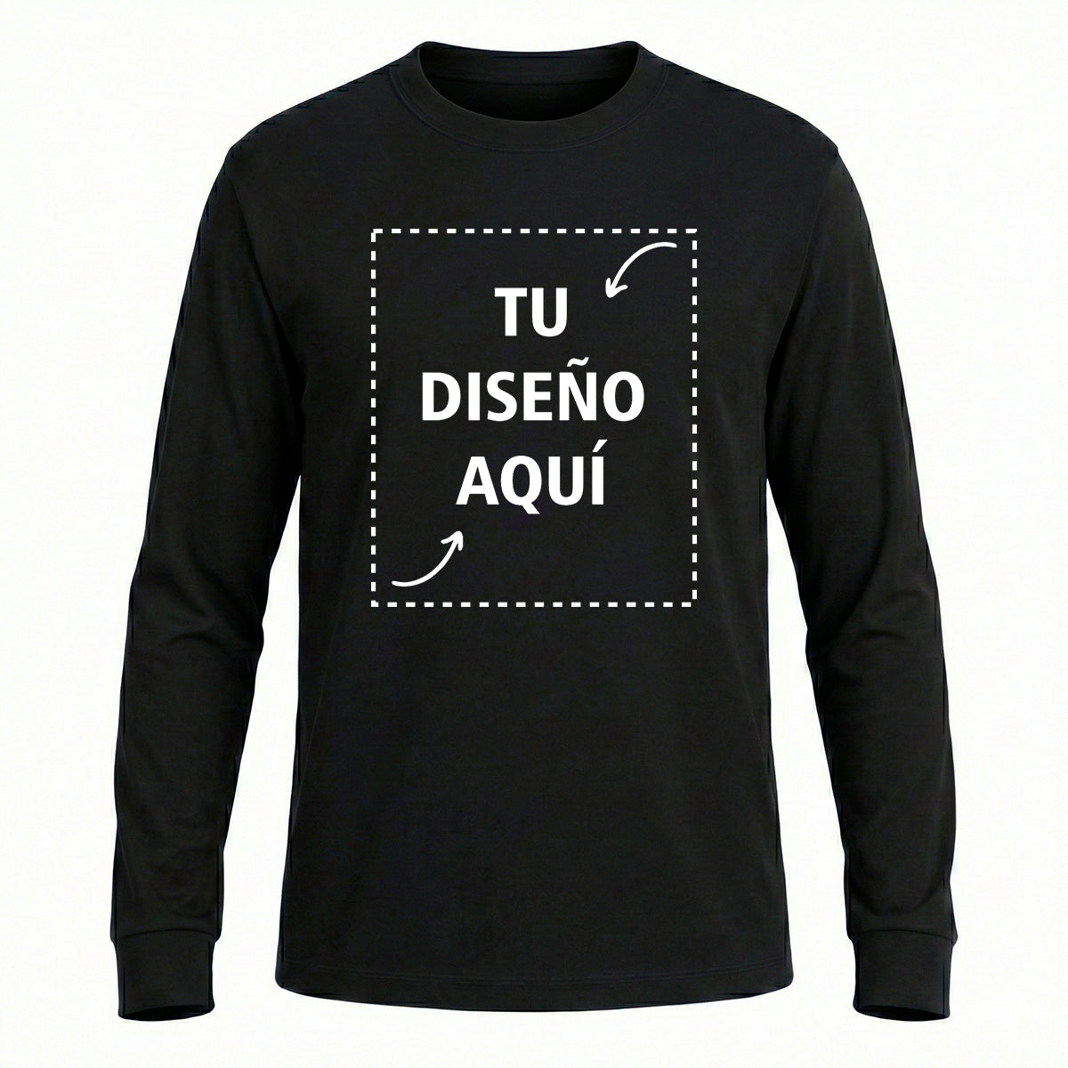 Playera Custom Manga Larga Hombre - Crea tu Playera