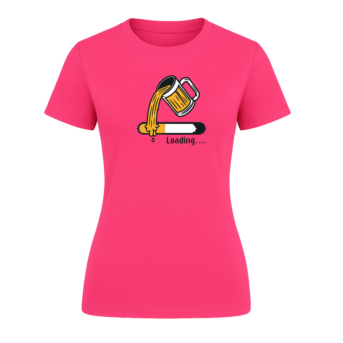 Playera "Cargando Cerveza" Humor - Dama