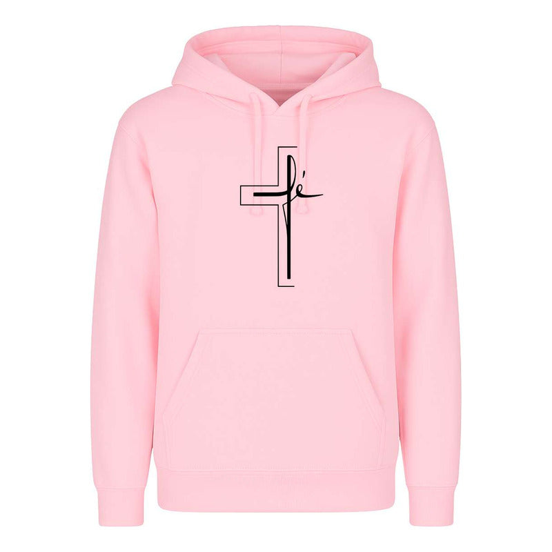 Sudadera Cruz Fe Minimalista Cristiana Devoción Unisex