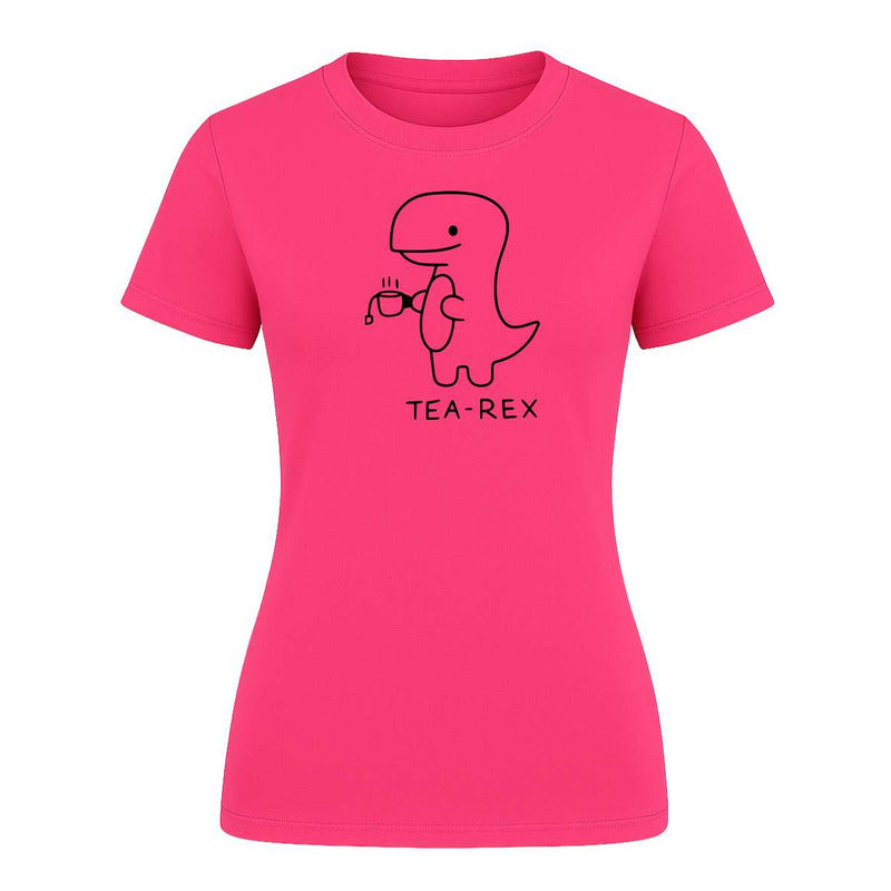 Playera "Tea Rex" Dinosaurio Kawaii - Dama