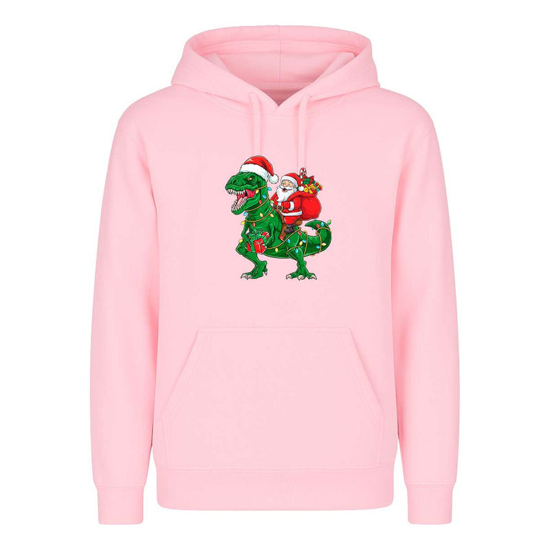 Sudadera Santa En T Rex Navideño Regalo Divertida Unisex