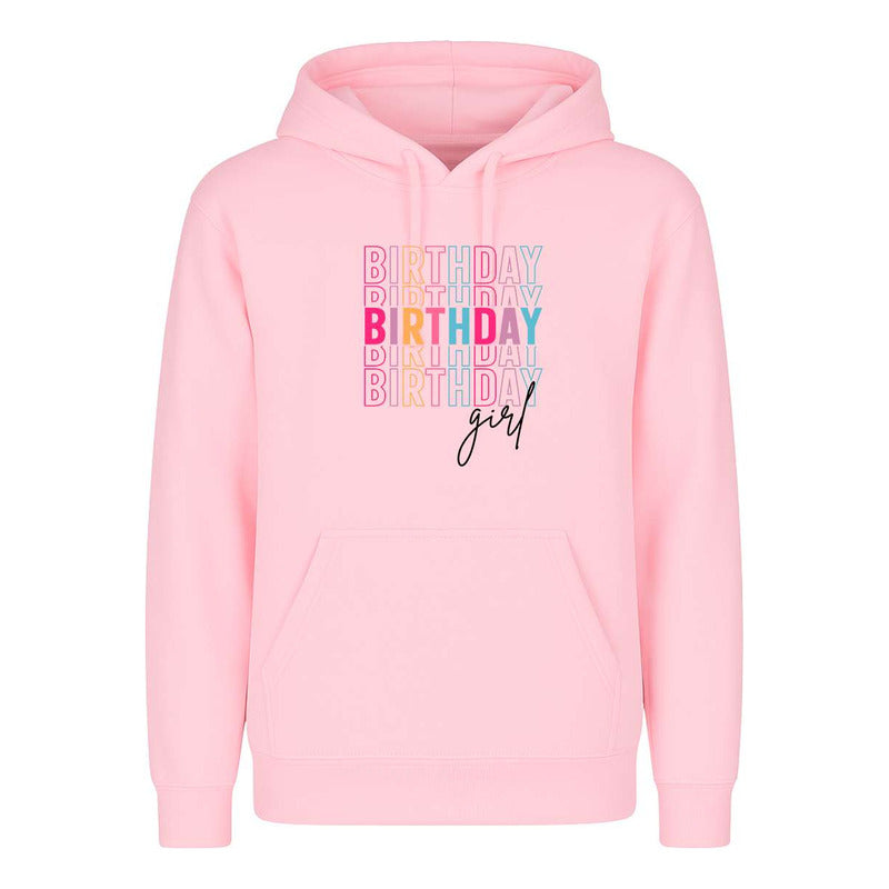 Sudadera Birthday Girl Multicolor Para Cumpleaños Infantil