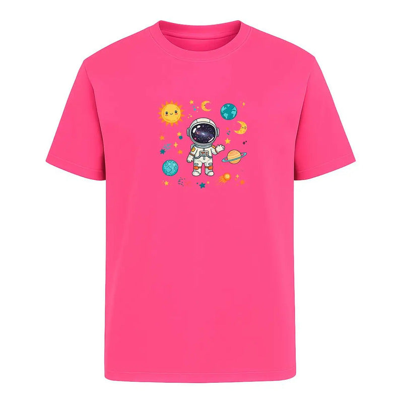 Playera Astronauta Kawaii Sistema Solar Divertida Unisex