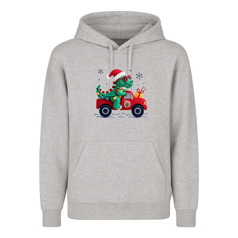 Sudadera Dinosaurio Navideño Efecto Bordado Regalo Infantil