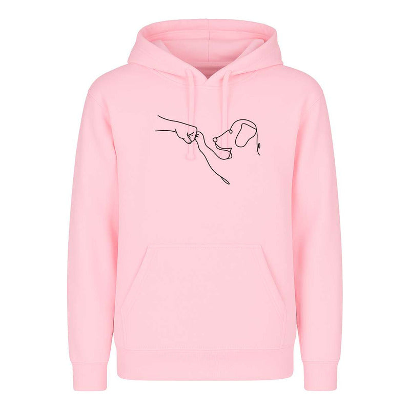 Sudadera Perro Y Humano Amigos Mascotas Line Art Unisex
