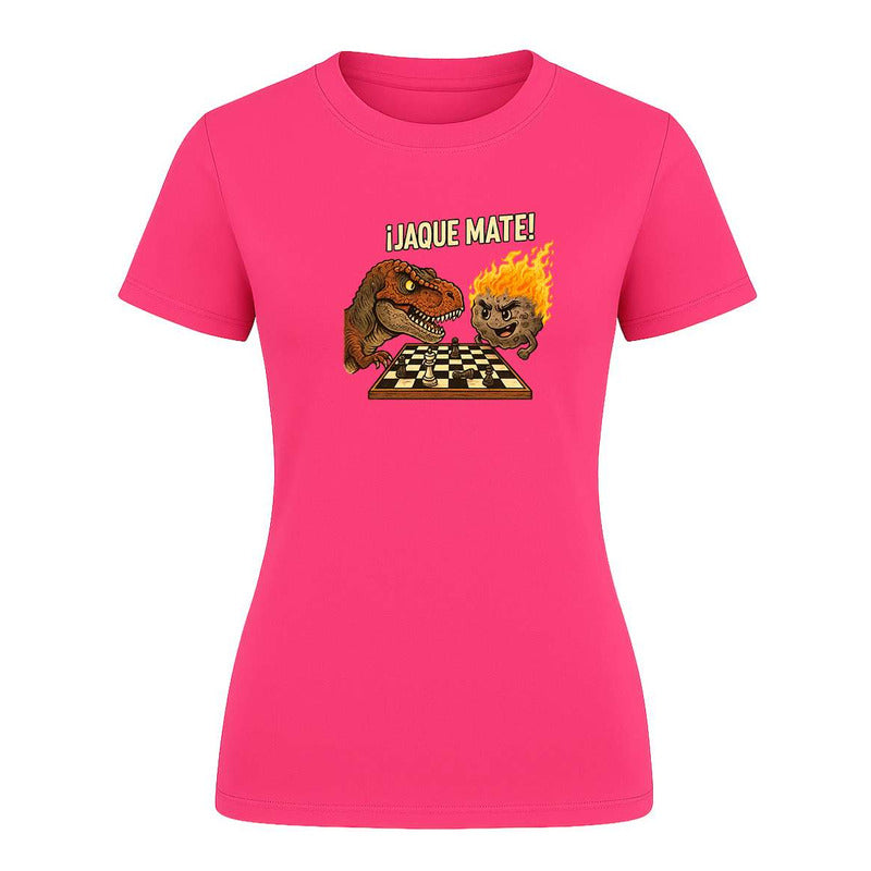 Playera "Jaque Mate" Dinosaurio vs Meteorito - Dama
