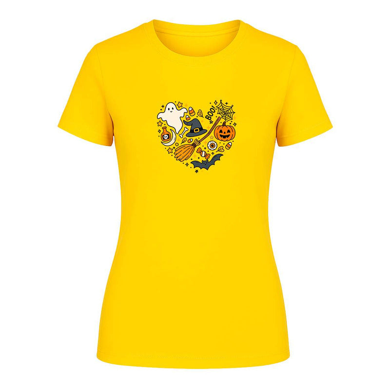 "Corazón Halloween" Bruja y Escoba - Dama