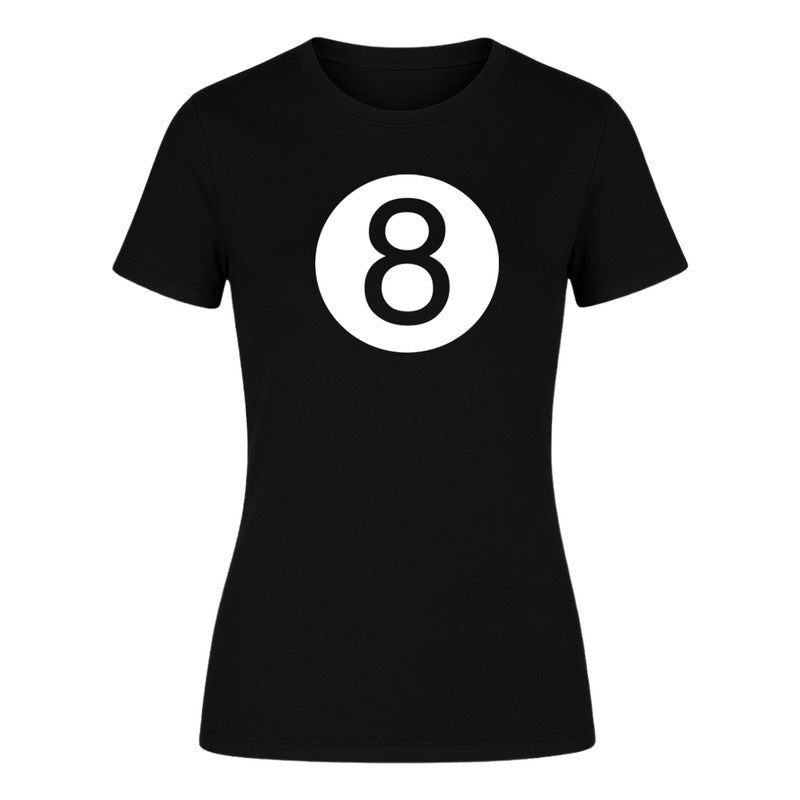Playera "Bola 8" Billar Pool - Dama