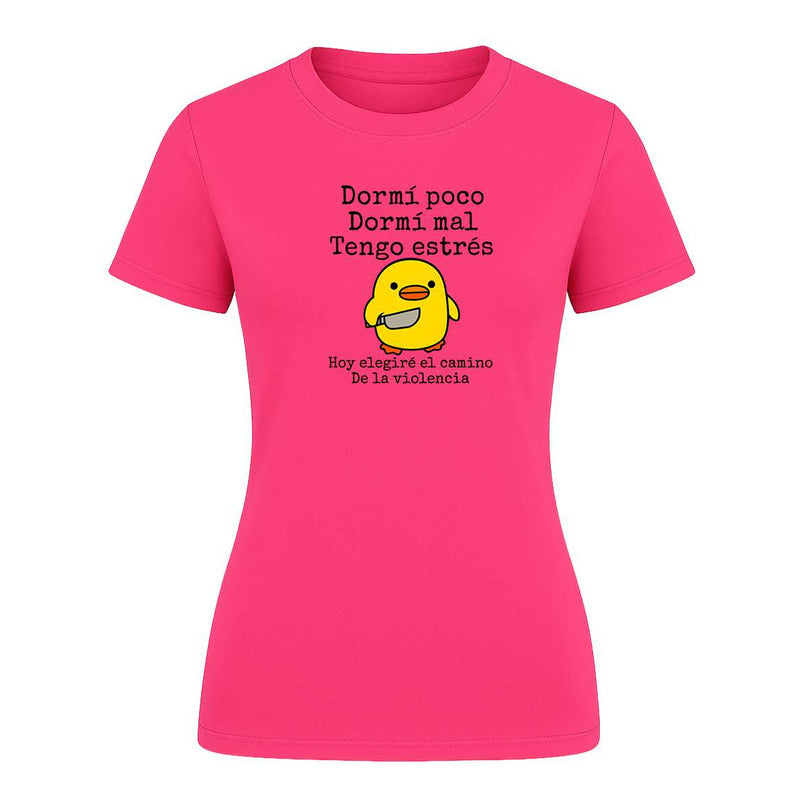Playera "Pollito Violento" - Dama