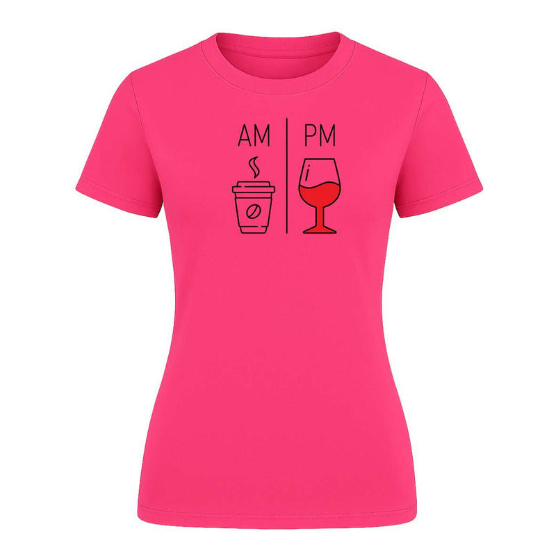 Playera "AM/PM Café y Vino" - Dama