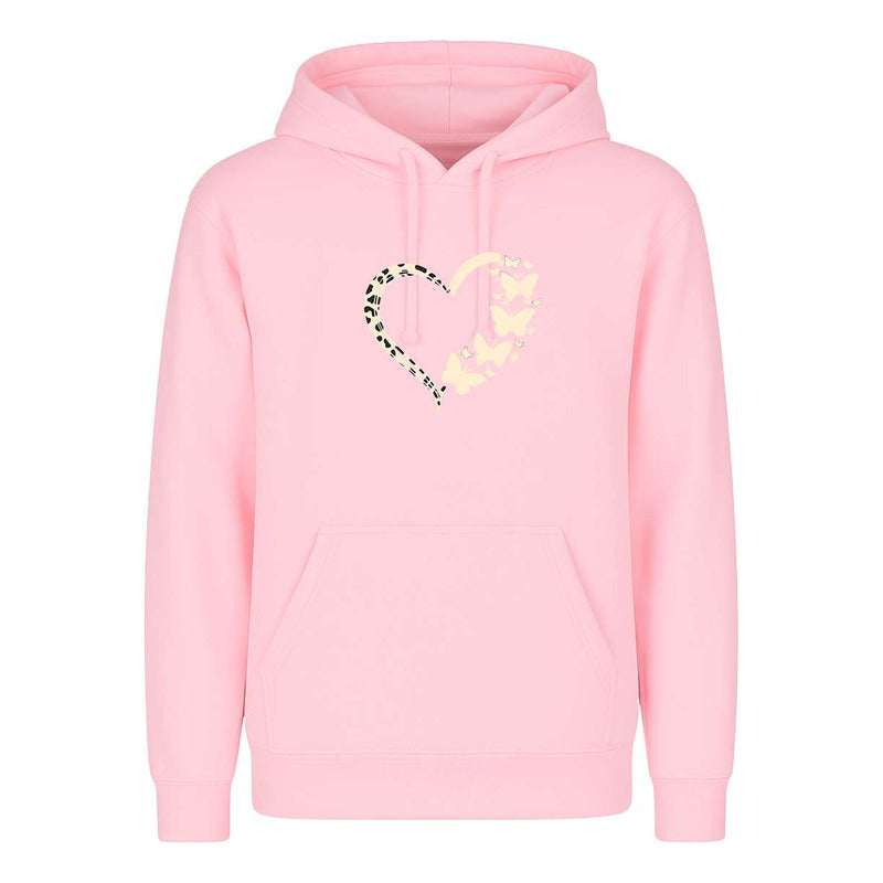 Sudadera Corazón Con Mariposas Regalo Pareja Y Amor Unisex