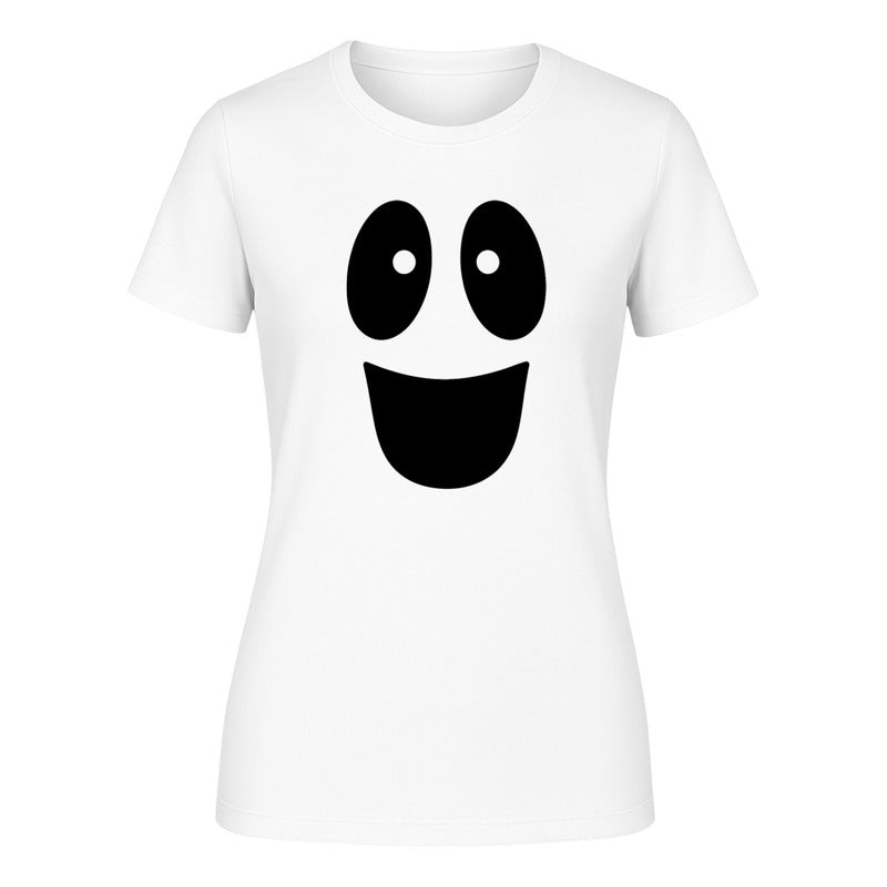 Playera "Fantasma Cara Feliz" Halloween - Dama