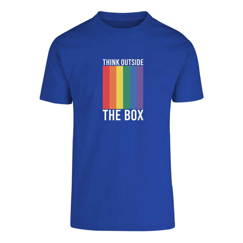 Playera Lgbt+ Piensa Afuera De La Caja Unisex