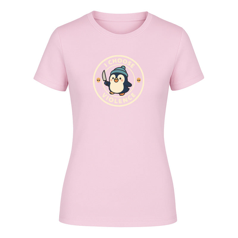 Playera "Pingüino Divertido" Gracioso - Dama