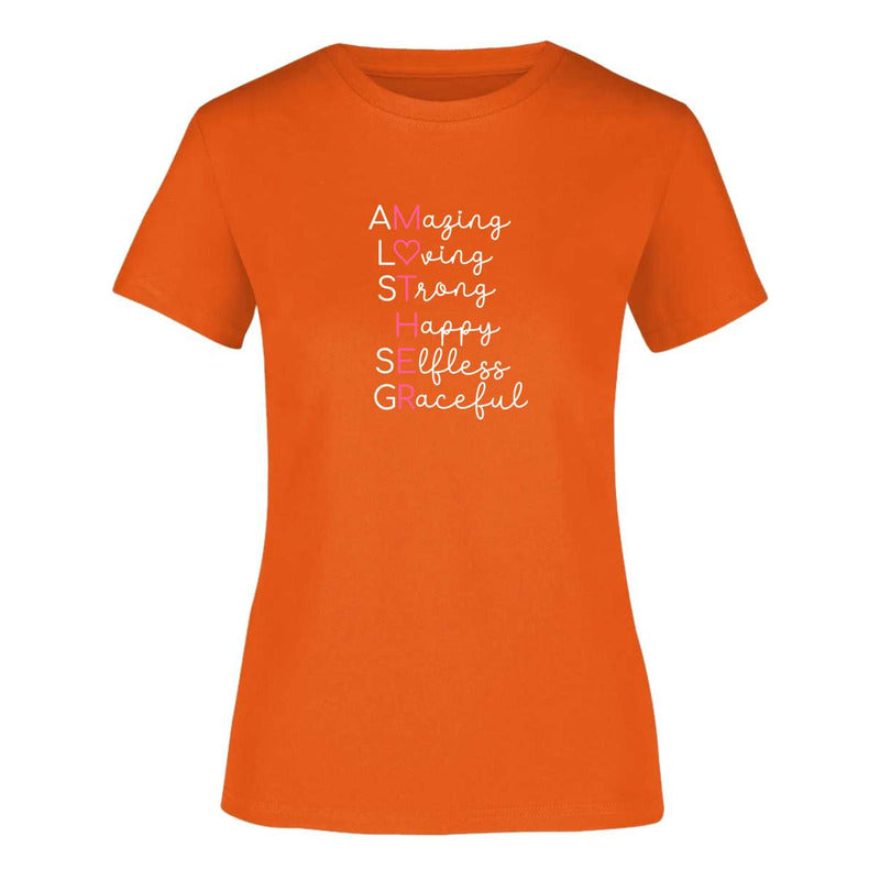 Playera "Mother" Acróstico Inspirador - Dama