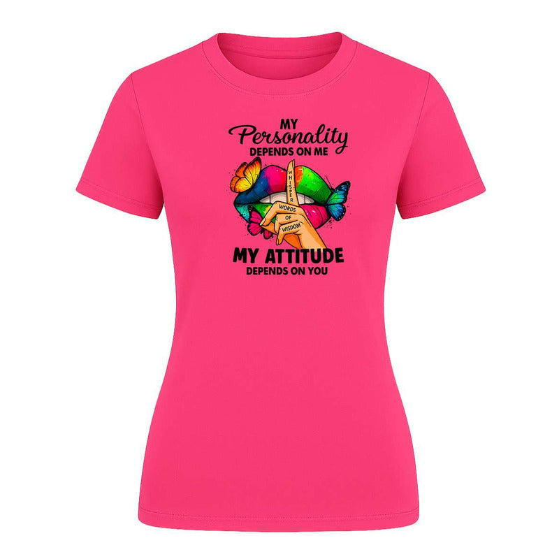 Playera "My Personality My Attitude" - Dama