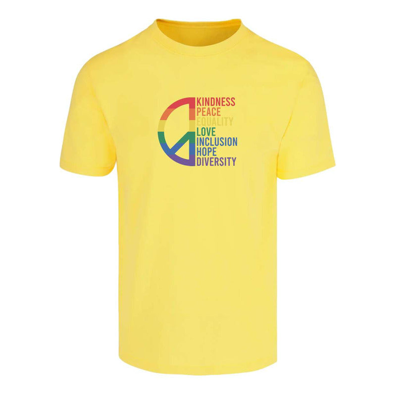 Playera Lgbt+ Orgullo Gay Paz Y Valores Unisex