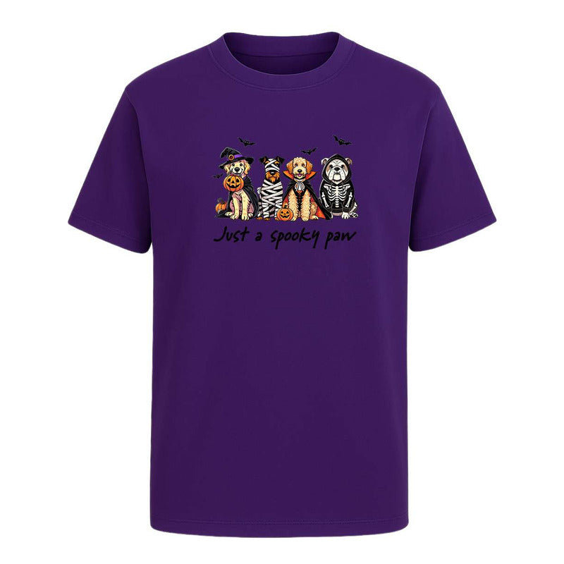 Playera Perros Halloween Infantil Squad Espeluznante Disfraz