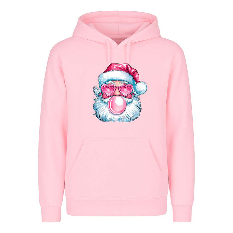 Sudadera Santa Cool Lentes Corazón Chicle Divertida Unisex