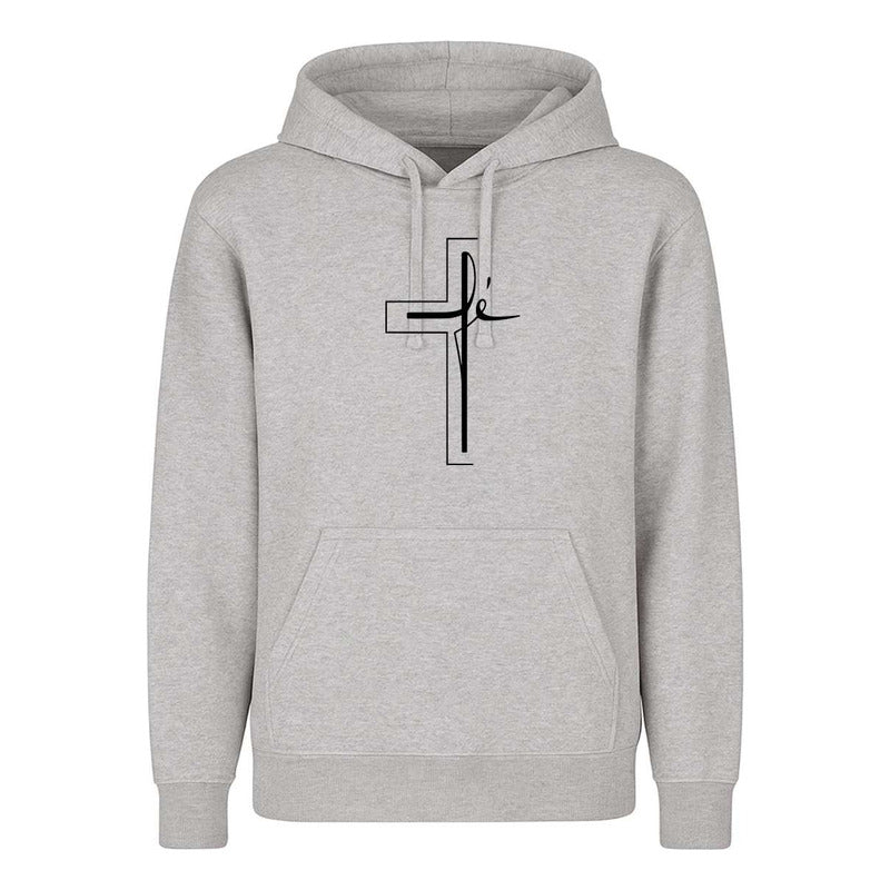 Sudadera Cruz Fe Minimalista Cristiana Devoción Infantil