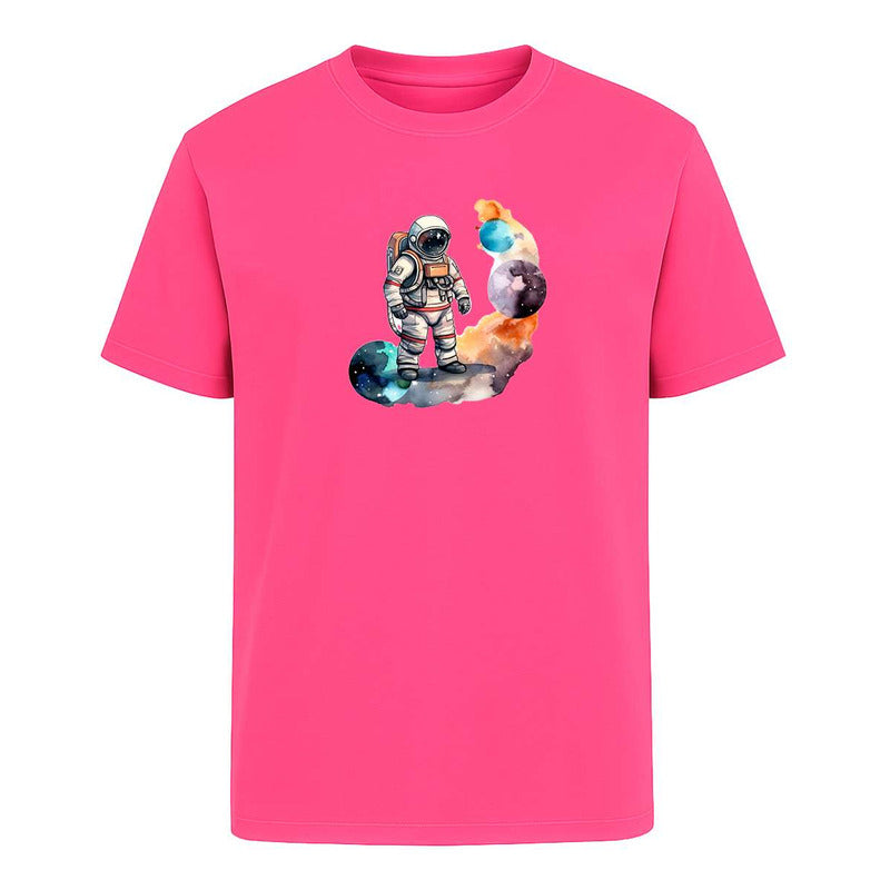 Playera "Astronauta Acuarela" Planetas Espacio - Hombre