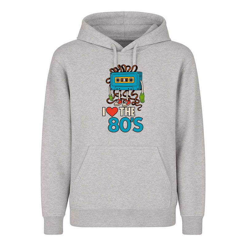 Sudadera I Love The 80s Cassette Retro Nostalgia Infantil