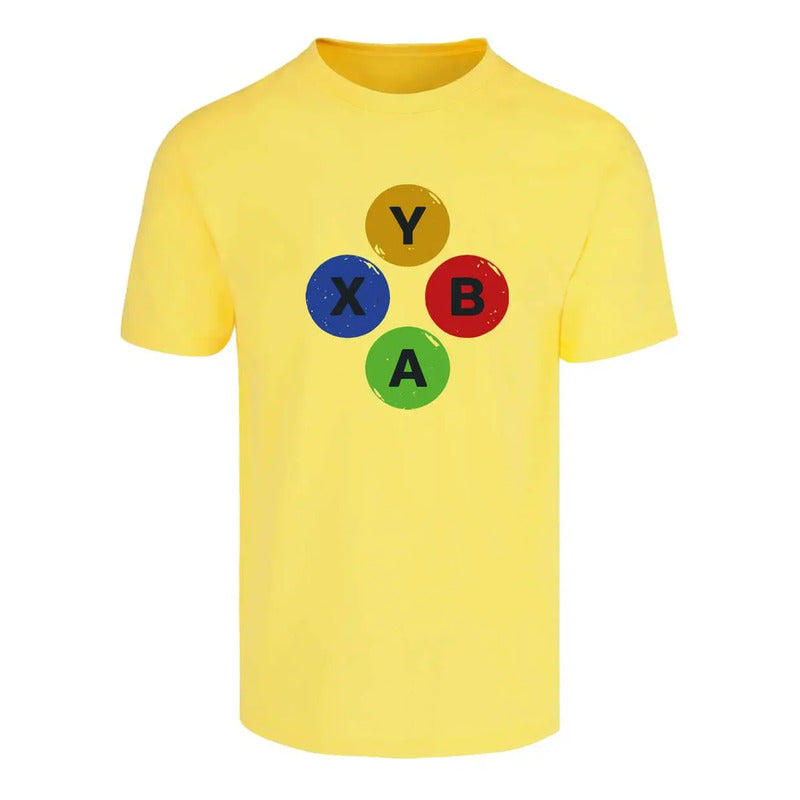 Playera Gamer Botones Control Para Caballero