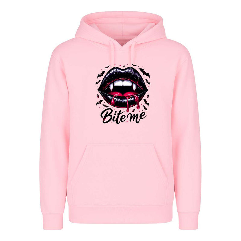 Sudadera Bite Me Vampiro Labios Sangre Halloween Lips Unisex