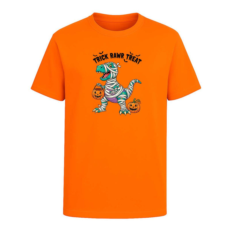 Playera Dinosaurio Halloween Trick Rawr Treat Infantil