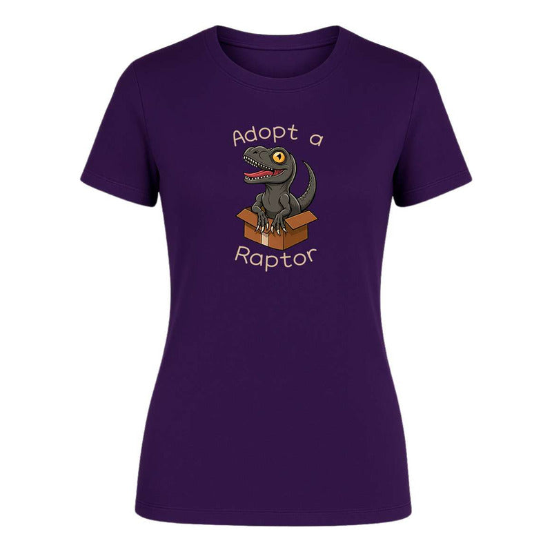 Playera "Adopt A Raptor" Dinosaurios - Dama