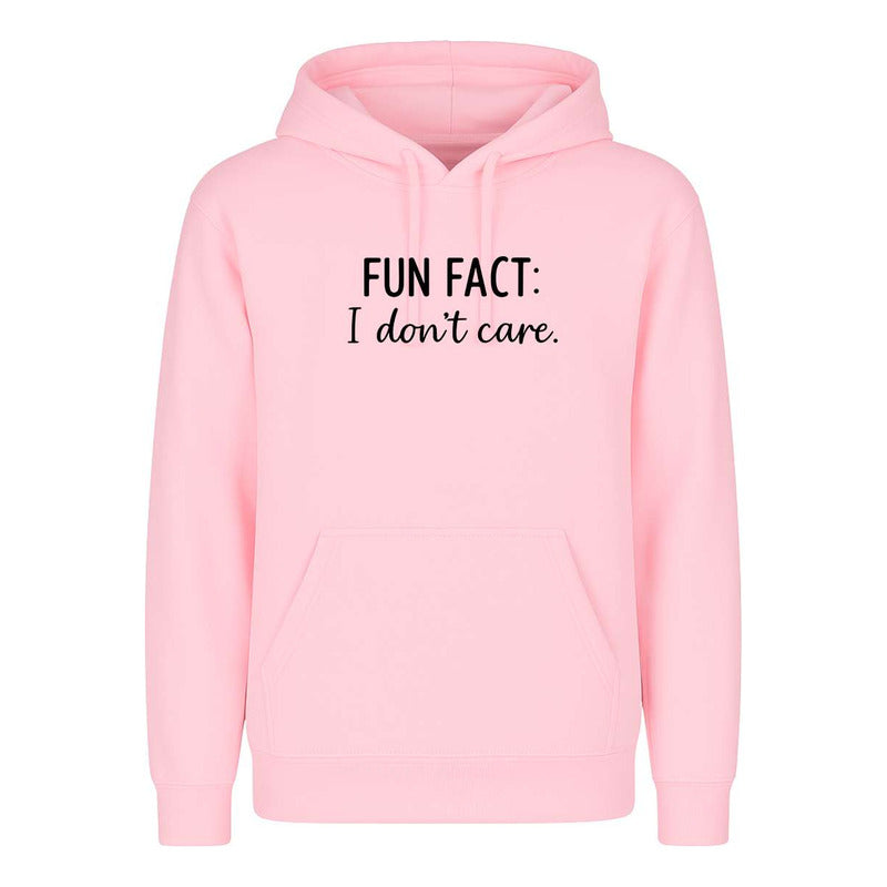 Sudadera Fun Fact I Dont Care Frase Sarcástica Broma Unisex