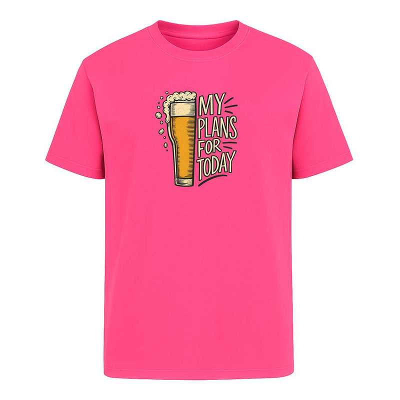 Playera My Plans For Today Cerveza Fiesta Humor Unisex