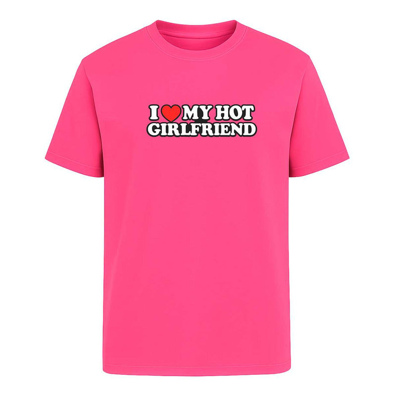 Playera "I Love My Hot Girlfriend" - Hombre