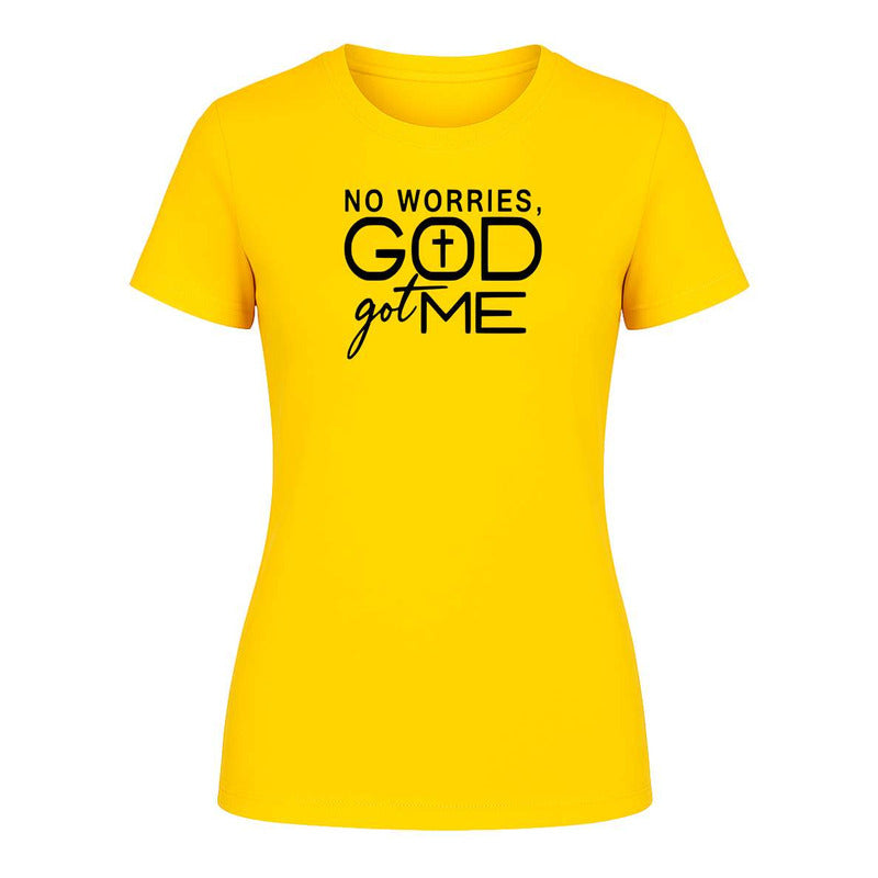 Playera "No Worries God Got Me" Cristiana - Dama