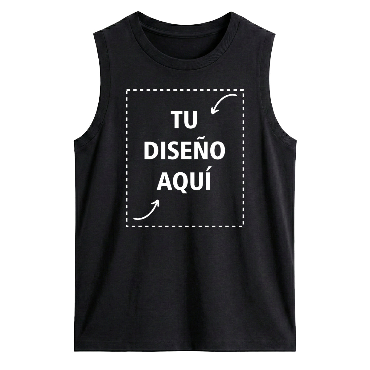 Playera Custom Sin Mangas Hombre - Crea tu Playera