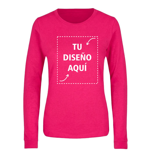 Playera Custom Manga Larga Dama - Crea tu Playera