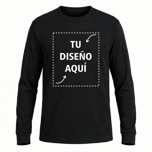 Playera Custom Manga Larga Hombre - Crea tu Playera