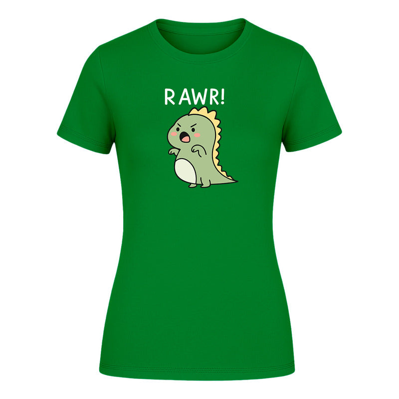 Playera "Rawr" Dinosaurio Kawaii - Dama
