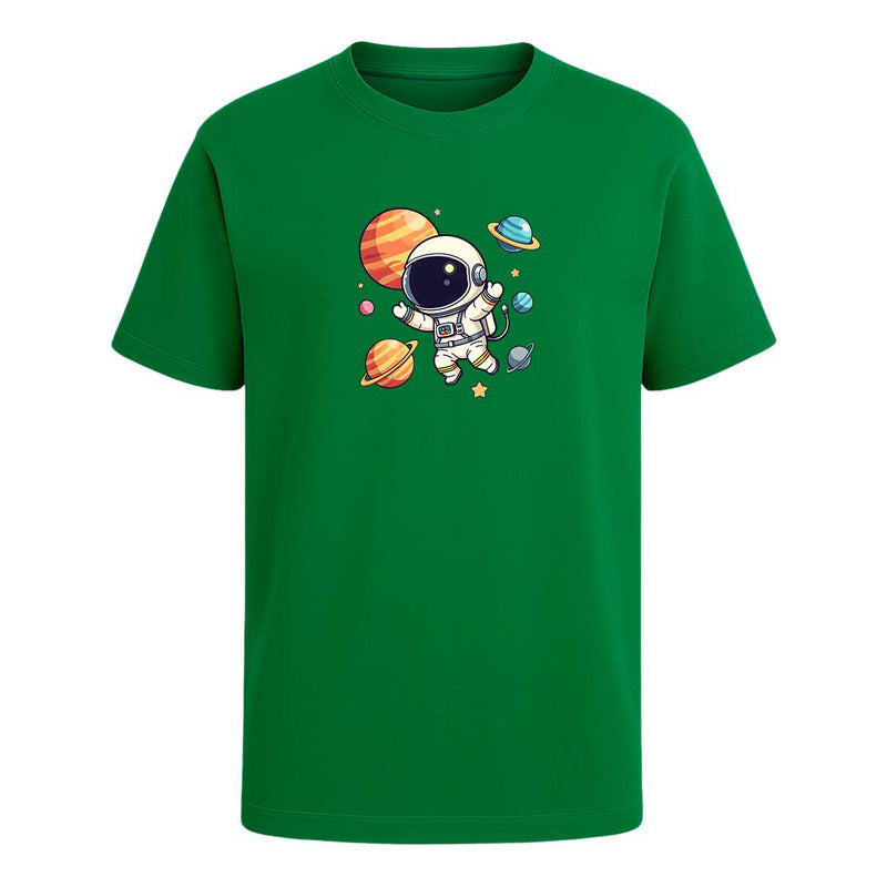 Playera "Astronauta Kawaii" Planetas - Infantil
