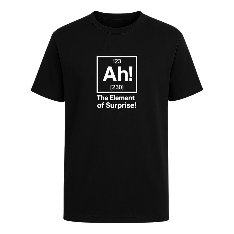Playera "Ah! El Elemento Sorpresa" Química Geek - Hombre