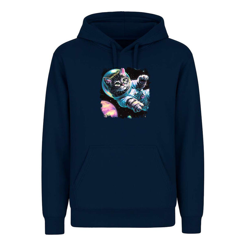 Sudadera Gato Astronauta Galaxia Acuarela Sci-fi Unisex