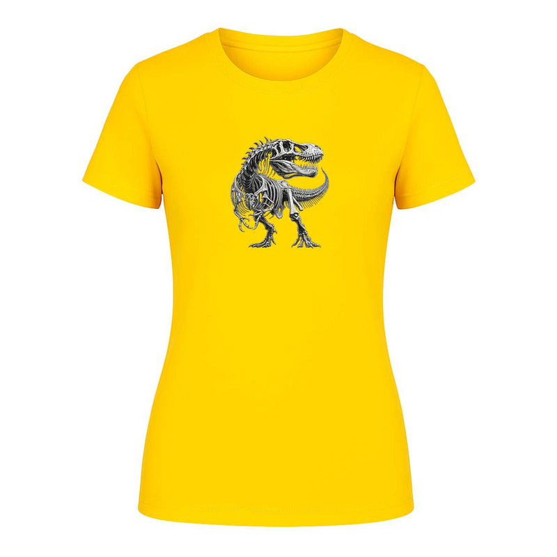 Playera "Esqueleto T-Rex" Fósil - Dama