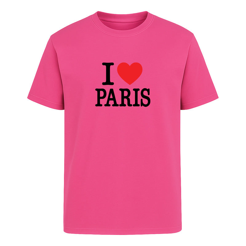 Playera I Love Paris Estilo Turístico Viaje Europa De Hombre