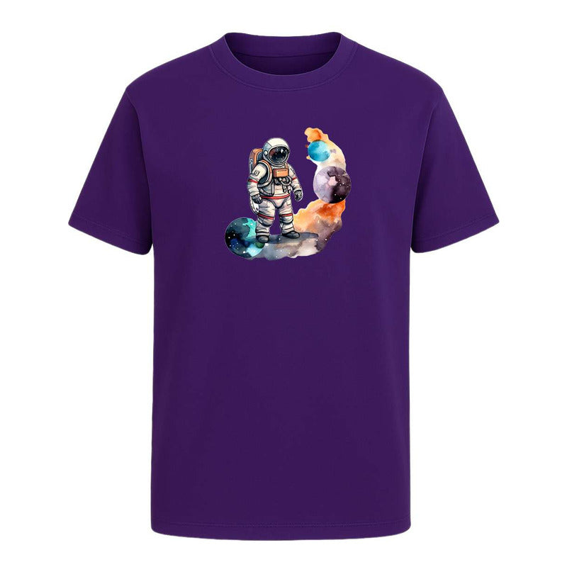Playera "Astronauta Acuarela" Planetas Espacio - Hombre