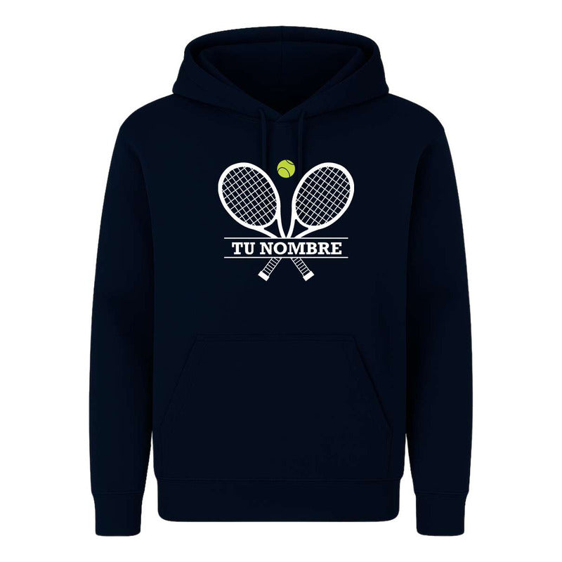 Sudadera Tennis Raquetas Personalizada Con Nombre Infantil