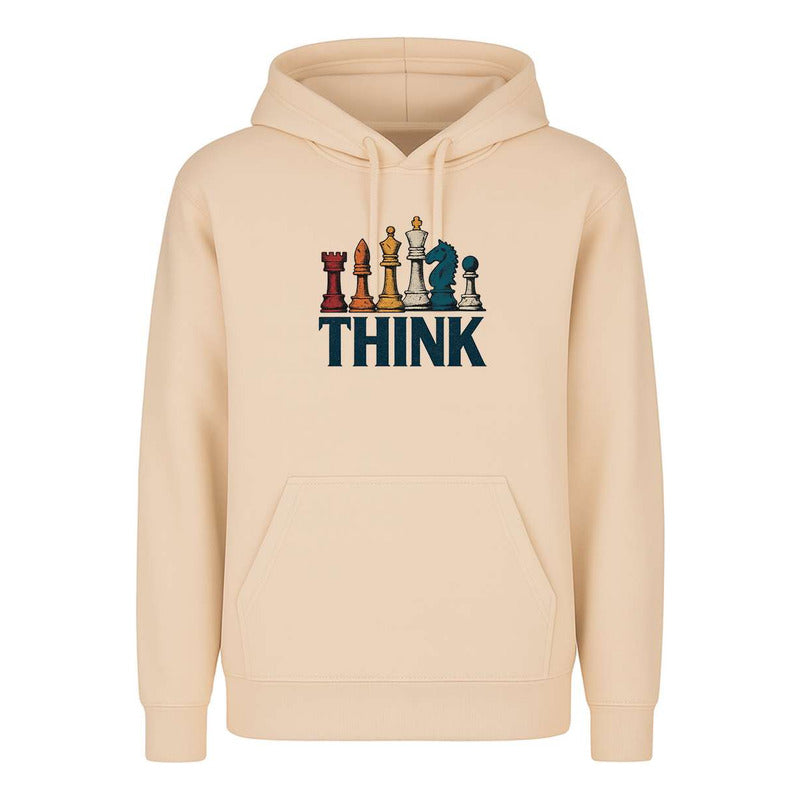 Sudadera Think Ajedrez Frase Estrategia Fans Regalo Unisex