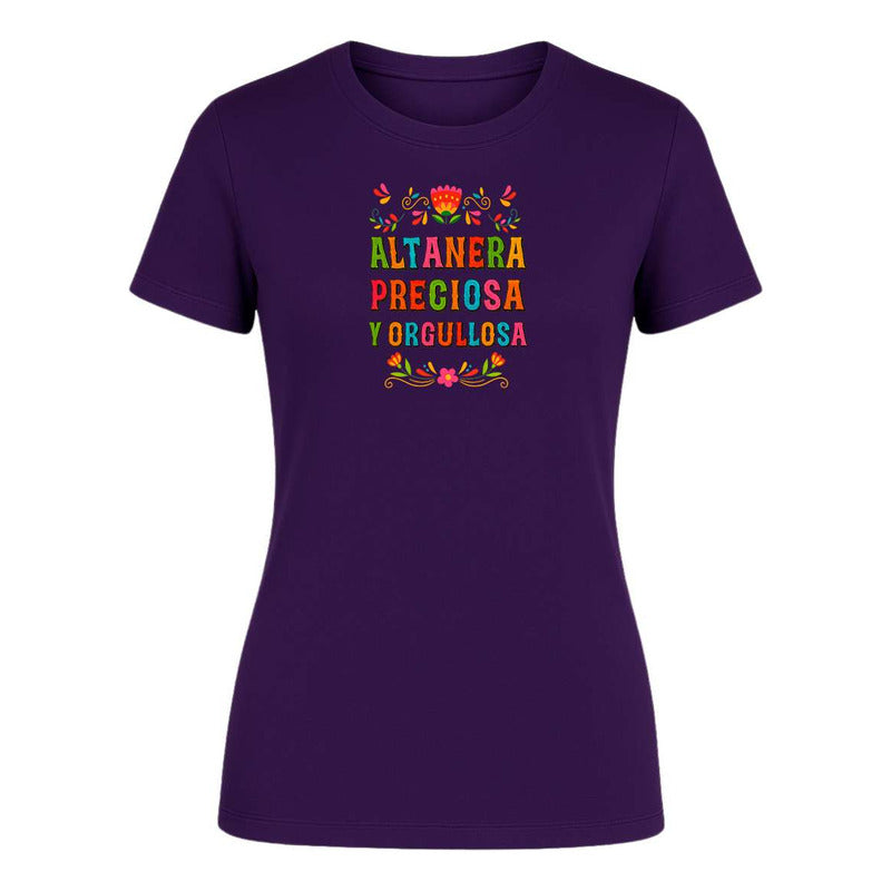 Playera de dama KreaLab con frase mexicana preciosa y orgullosa, estilo nuevo y cómodo, ideal para lucir con orgullo.