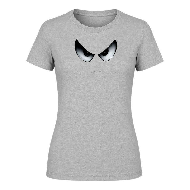 Playera "Cara Enojada" Ojos Enfadados - Dama