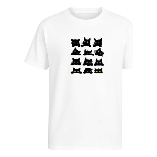 Playera Gatos Caritas Kawaii Divertida Regalo Unisex