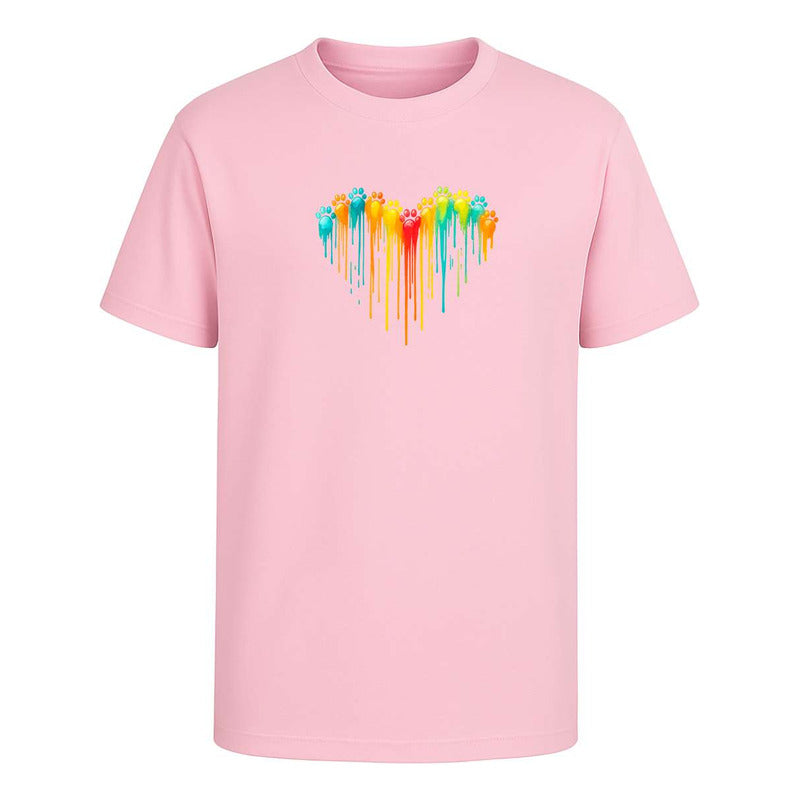 Playera "Corazón Huellitas" Mascotas - Infantil